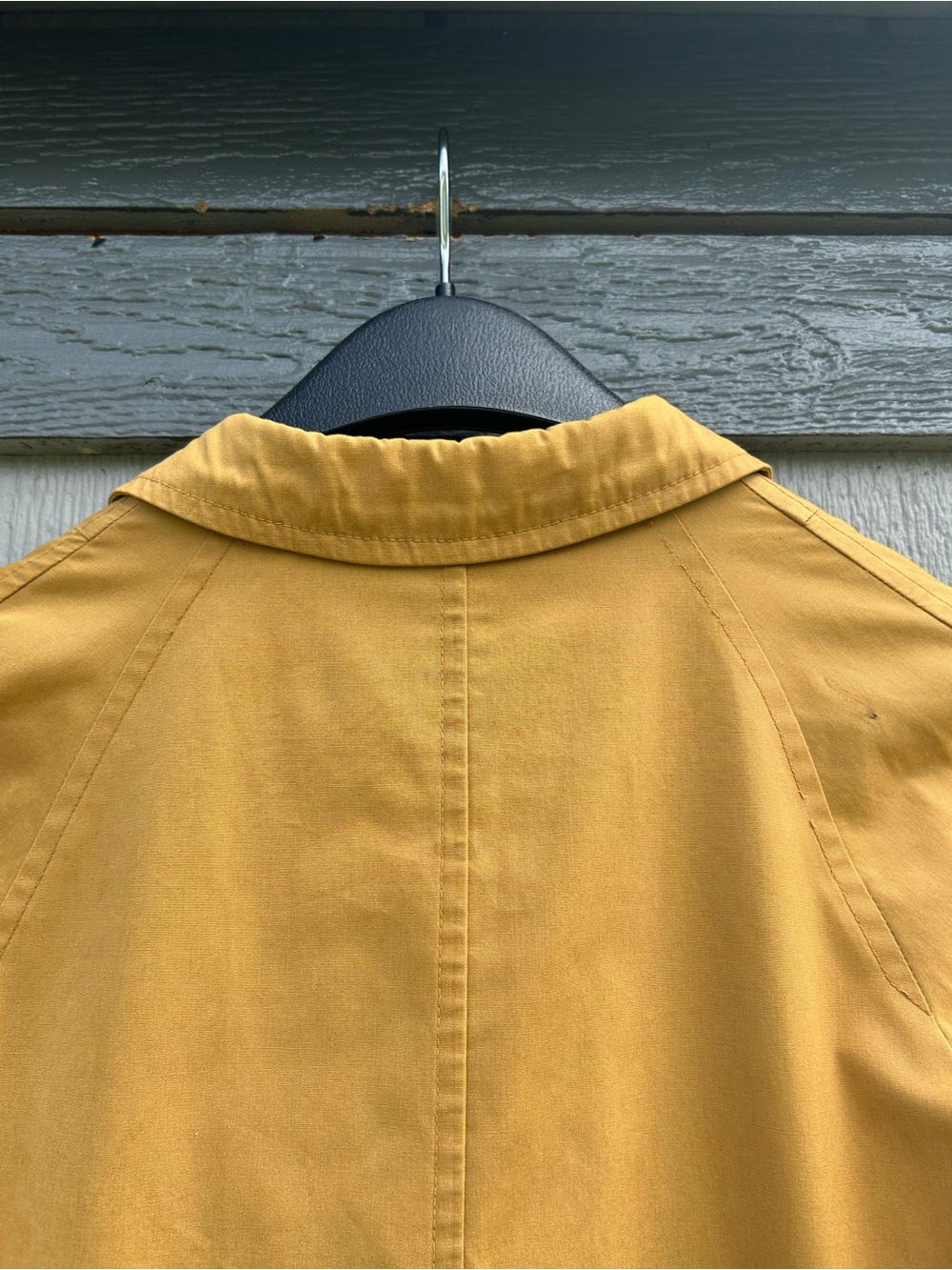 Vintage 1970s Rainfair Yellow Rain Jacket — Distressed, Unique Classic - Picture 8 of 16